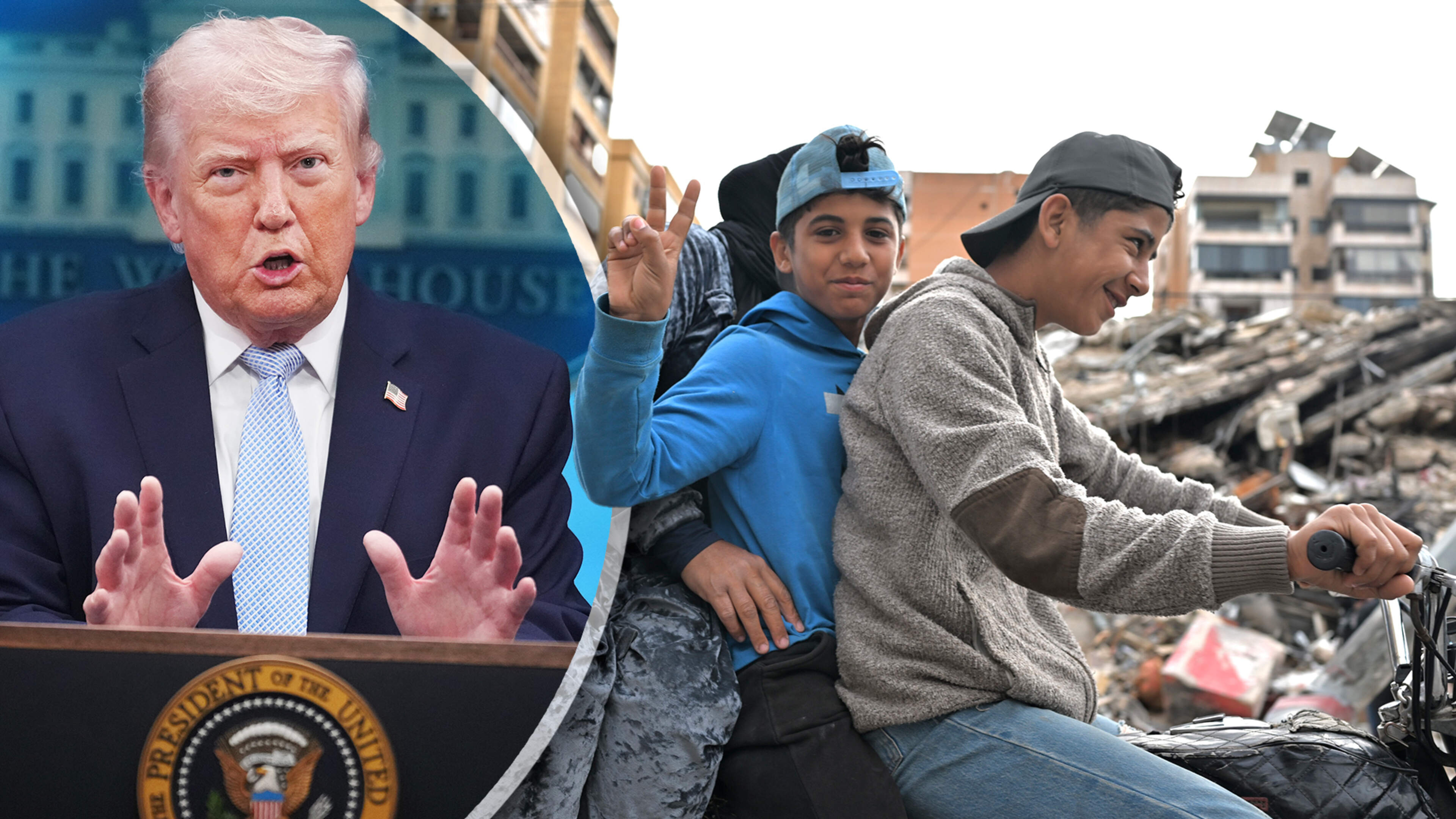 Trump plakt pleisters met tijdelijk staakt-het-vuren, maar echte oplossingen voor conflict in Midden-Oosten blijven ver weg